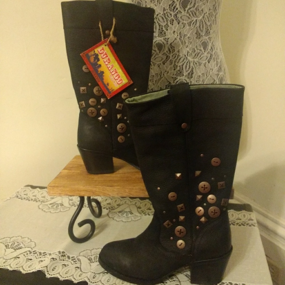 Durango Pull-down Leather Boots